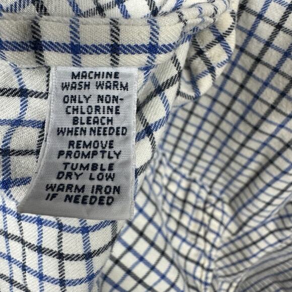 Ralph Lauren Men Shirt Sz L Classic Fit Ivory Plaid Long Sleeve Button Down Pony - Picture 11 of 12